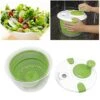 Lettuce Spinner, ABS Draining System Hand Cranking Vegetables Dryer Fast Dehydration For Kitchen