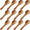 50 Pieces Small Wooden Spoons, 3.5'' L, Mini Nature Spoons Wood Honey Teaspoon Cooking Condiments Spoons For Kitchen Seasoning Jar Coffee Tea Sugar