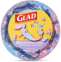 For Kids Mermaids 7” Paper Plates, Microwave Safe | Mermaids Kids Plates | Mermaids Paper Plates For Everyday Use, 7” Round Paper Snack Plates 20ct -Peugeot Shop 51zMqR5BsrL. AC