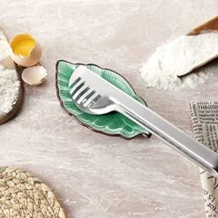 Large Spoon Rest Set Of 2 Spoon Holder For Stove Top Modern Farmhouse Kitchen Decor Leaf Shape Ceramic Spoon Rest Spoon Rests For Kitchen Stove Spoon Holder Dishwasher Safe Emerald Green -Peugeot Shop 51zcIQPviVL