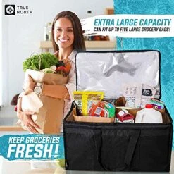 Insulated Food Delivery Bag W/Divider (23"x15"x14") - Uber Eats Food Warmer Bag - Pizza Bags For Delivery, Warming Bags For Food - Insulated Delivery Bags For Hot Food - Pizza Delivery Bag -Peugeot Shop 51zieeJYtpL