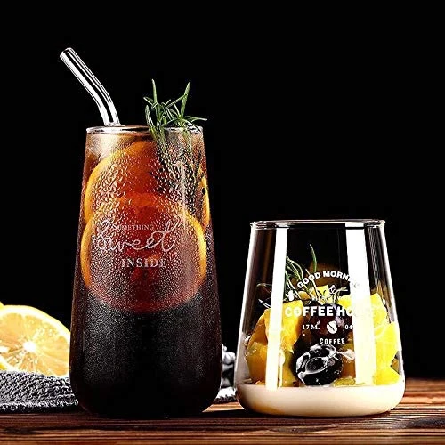 Glass Smoothie Straws, Reusable Clear Bent 9 In X 10 Mm Drinking Straws, Set Of 4 With Cleaning Brush 7 Glass Smoothie Straws, Reusable Clear Bent 9 In X 10 Mm Drinking Straws, Set Of 4 With Cleaning Brush - Image 7