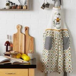 DII Honey Bee Collection Kitchen, Apron -Peugeot Shop 51zl4KuthTL