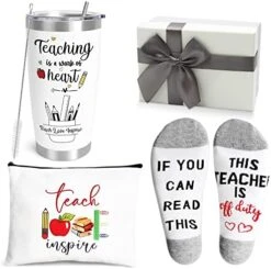Est Teacher Appreciation Gifts,20 OZ Insulated Tumbler For Women Teacher Gifts,Unique Gifts Ideas For Students - Funny Socks Thank You Basket Box For New Teachers,Personalized Teachers Day Gifts -Peugeot Shop 51zpW4 SZ6L. AC