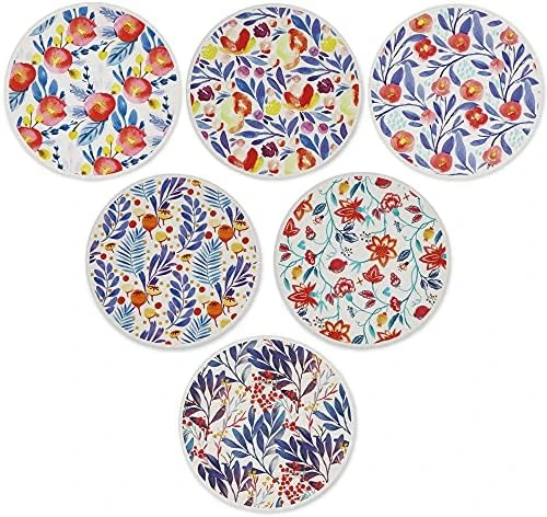 Set Of 6 Coasters For Drinks Absorbing Round Ceramic Stone Coaster With Cork Base,Tabletop Protection Mat For Mugs And Cups,Office,Kitchen (Colorful Series) 10 Set Of 6 Coasters For Drinks Absorbing Round Ceramic Stone Coaster With Cork Base,Tabletop Protection Mat For Mugs And Cups,Office,Kitchen (Colorful Series) - Image 10