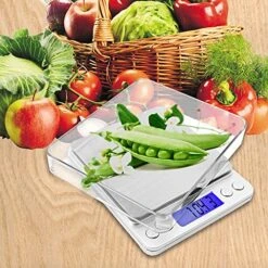 Digital Kitchen Scale, Maxin Highly Accurate Multifunctional Cooking Food Scale With Back-Lit LCD Display, 500g/ 0.01g Mini Pocket Jewelry Scale With Tare, PCS Functions. (Sliver) -Peugeot Shop 610demWU4kL