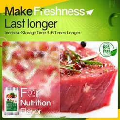 Vacuum Sealer Bags (2 Rolls-11" X 50') For Food Saver Commercial Grade, BPA Free, Heavy Duty Great For Vac Storage, Meal Prep -Peugeot Shop 611x1k6gR7L