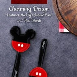 Disney Mickey Figural Spoon Rest - Functional Ceramic Utensil Holder With Iconic Design Doubles As Decor On Kitchen Counter Or Dining Table Microwave & Dishwasher Safe A Gift For Any Occasion -Peugeot Shop 612n1UeFjeL