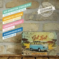 Nostalgic Art Retro Storage Tin Box Flat, 84.5 Oz, VW Bulli – Let's Get Lost – Volkswagen Bus Gift Idea, Metal Can With Lid, Decorative Vintage Design 9 Nostalgic Art Retro Storage Tin Box Flat, 84.5 Oz, VW Bulli – Let's Get Lost – Volkswagen Bus Gift Idea, Metal Can With Lid, Decorative Vintage Design -Peugeot Shop 613M1Y4QmtL