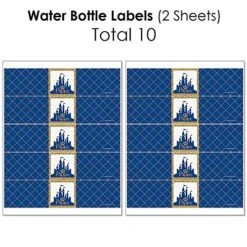 Big Dot Of Happiness Royal Prince Charming - Mini Wine Bottle Labels, Wine Bottle Labels And Water Bottle Labels - Baby Shower Or Birthday Party Decorations - Beverage Bar Kit - 34 Pieces -Peugeot Shop 614cfD2fzYL