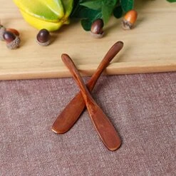 Set Of 10 Handmade Butter Jelly Spreader Cheese Knife (Brown Narrow) -Peugeot Shop 614tKA86XkL