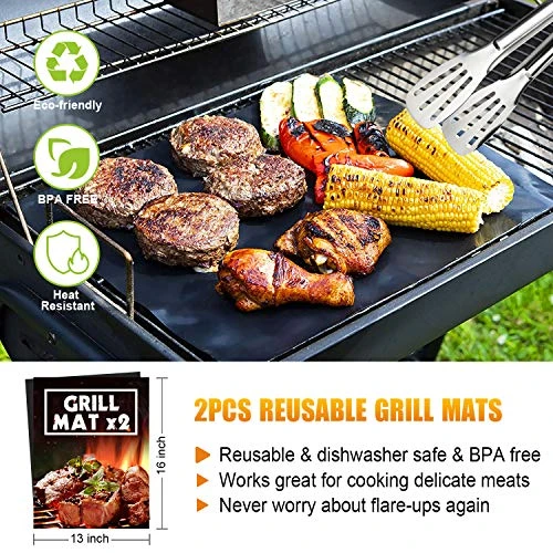 BBQ Grill Accessories Set, 38Pcs Stainless Steel Grill Tools Grilling Accessories With Aluminum Case, Thermometer, Grill Mats For Camping/Backyard Barbecue, Grill Utensils Set For Men Women 2 BBQ Grill Accessories Set, 38Pcs Stainless Steel Grill Tools Grilling Accessories With Aluminum Case, Thermometer, Grill Mats For Camping/Backyard Barbecue, Grill Utensils Set For Men Women - Image 2