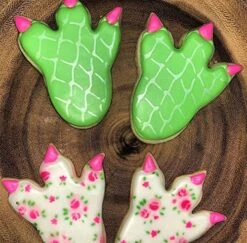 Dinosaur Footprint Cookie Cutter, 4" Made In USA By Ann Clark