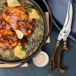 Ultipurpose Kitchen Scissors, Sharp Stainless Steel Heavy Duty Kitchen Shears, Automatic Springback Poultry Shears, Dishwasher Safe Food Scissors For Chicken, Turkey, Meat, Bone, Fish, Seafood, BBQ -Peugeot Shop 6172Ysv6RBL