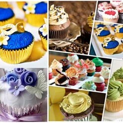550 Pieces Foil Cupcake Liner Baking Cups Muffin Tins Treat Cups Foil Metallic Cupcake Liners For Weddings,Birthdays,Baby Showers, Multicolor -Peugeot Shop 617DSqn5KFL