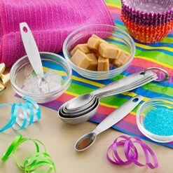 - Oval Stainless Steel Metal Measuring Spoons Set, Easy To Read Dual Measurements For Dry And Liquid Ingredients, Medicine And More, Kitchen Essentials, Set Of 7 -Peugeot Shop 617cE8M0CTL