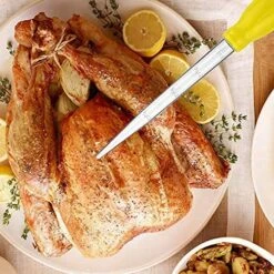 Turkey Plastic Nylon Baster, Syringe Baster For BBQ Grill Baking Kitchen Cooking (Yellow)