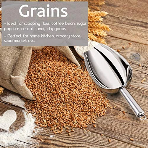 8 Ounce Ice Scoop Set Of 2, E-far Stainless Steel Scoops For Ice Cube/Candy/Flour/Sugar, Metal Utility Scoops For Party, Baking, Kitchen Pantry, Rust Free & Dishwasher Safe 5 8 Ounce Ice Scoop Set Of 2, E-far Stainless Steel Scoops For Ice Cube/Candy/Flour/Sugar, Metal Utility Scoops For Party, Baking, Kitchen Pantry, Rust Free & Dishwasher Safe - Image 5