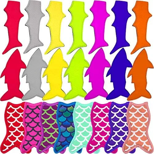 22 Pieces Ice Pop Holders Popsicle Holder Bags Mermaid And Shark Ice Pop Sleeves Freezer Pop Holders Bags 6 22 Pieces Ice Pop Holders Popsicle Holder Bags Mermaid And Shark Ice Pop Sleeves Freezer Pop Holders Bags - Image 6