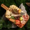 Wood Cutting Board With Handle, 16x8.2inch Acacia Wooden Serving Board For Kitchen, Cheese Charcuterie Board For Meat, Bread, Vegetables & Fruits (Gift Box Included)