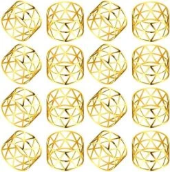 Hollow Out Flower Napkin Ring Holder Metal Napkin Rings Set Of 20 For Wedding Party Holiday Banquet Christmas Dinner Delicate Serviette Buckles Decor Favor (20, Flower-Gold) -Peugeot Shop 61ClC8pmIdL. AC