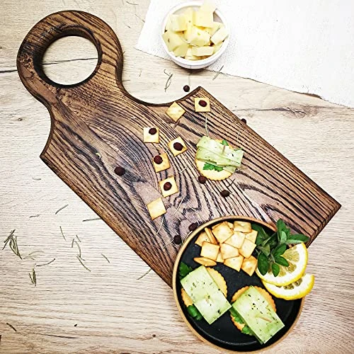 Handcrafted Oak Serving Board CU-5 4 Handcrafted Oak Serving Board CU-5 - Image 4