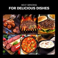 OoGooD Meat Grinder #8, Stainless Steel Meat Mincer With Rifled Head, Large Bite Auger & Sausage Stuffing Function 2/5HP Motor 300W 3-size SS Plates For Home And Kitchen 9 OoGooD Meat Grinder #8, Stainless Steel Meat Mincer With Rifled Head, Large Bite Auger & Sausage Stuffing Function 2/5HP Motor 300W 3-size SS Plates For Home And Kitchen -Peugeot Shop 61JKKyEPocL