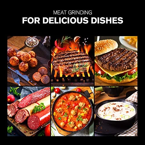 OoGooD Meat Grinder #8, Stainless Steel Meat Mincer With Rifled Head, Large Bite Auger & Sausage Stuffing Function 2/5HP Motor 300W 3-size SS Plates For Home And Kitchen 5 OoGooD Meat Grinder #8, Stainless Steel Meat Mincer With Rifled Head, Large Bite Auger & Sausage Stuffing Function 2/5HP Motor 300W 3-size SS Plates For Home And Kitchen - Image 5