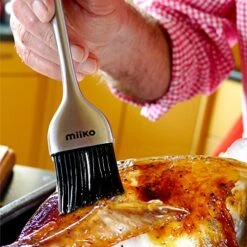 Steel Turkey Baster & Barbecue Basting Brush, With Flavor Injector And Cleaning Brush - By MiiKO -Peugeot Shop 61MOFSNQdAL
