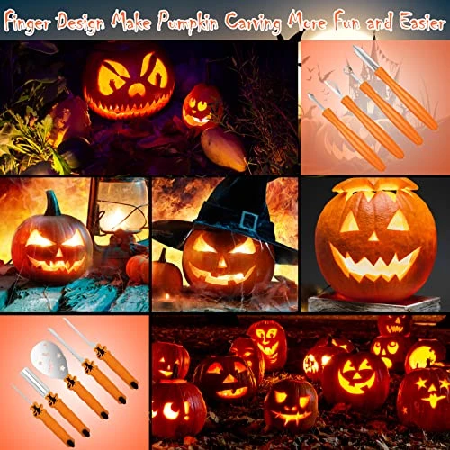 Pumpkin Carving Kit Tools Halloween, TRAALL Professional Heavy Duty Carving Set, Stainless Steel Sculpting Tool Carving Knife For Halloween Decoration Jack-O-Lanterns, Gift For Halloween(9PCS) 6 Pumpkin Carving Kit Tools Halloween, TRAALL Professional Heavy Duty Carving Set, Stainless Steel Sculpting Tool Carving Knife For Halloween Decoration Jack-O-Lanterns, Gift For Halloween(9PCS) - Image 6