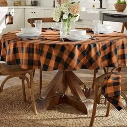 Use Living Fall Buffalo-Check Table Runner, Seasonal Farmhouse Table Runner, 13" W X 70" L, Orange And Black 21 Use Living Fall Buffalo-Check Table Runner, Seasonal Farmhouse Table Runner, 13" W X 70" L, Orange And Black -Peugeot Shop 61N9ibpHR4L. AC