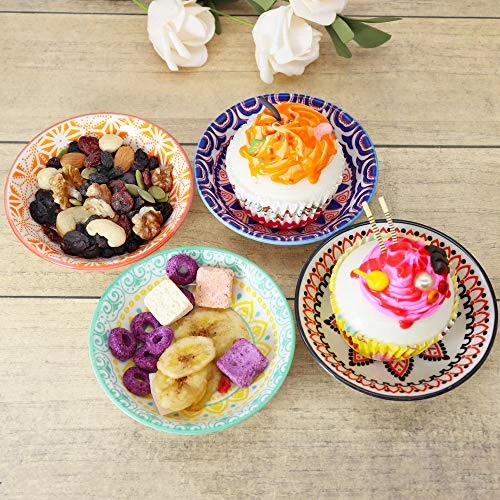 3 Oz Round Soy Sauce Dipping Bowls Set Of 8, Porcelain Side Dishes/Plates For Snack Sushi Ketchup Condiments Appetizer Dessert, 4 Inch Small Pinch Bowls For Kitchen Prep, Assorted Patterns 6 3 Oz Round Soy Sauce Dipping Bowls Set Of 8, Porcelain Side Dishes/Plates For Snack Sushi Ketchup Condiments Appetizer Dessert, 4 Inch Small Pinch Bowls For Kitchen Prep, Assorted Patterns - Image 6