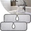 Faucet Handle Drip Catcher Tray, Faucet Mat For Kitchen Sink, Sink Splash Guard Behind Faucet(2 Pack)