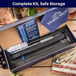 Thermo-Hydrometer ABV Tester Triple Scale For Beer/Wine - Pro Series American-Made Specific Gravity Hydrometer With Thermometer Temperature Correction, N.I.S.T Traceable (KIT) 10 Thermo-Hydrometer ABV Tester Triple Scale For Beer/Wine - Pro Series American-Made Specific Gravity Hydrometer With Thermometer Temperature Correction, N.I.S.T Traceable (KIT) -Peugeot Shop 61SeNxick0L
