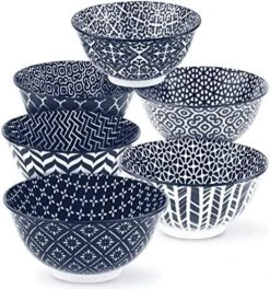 Cereal Bowls, Ceramic Make, Vibrant Color, Multi Color Designs, Bowls For Thanksgiving, Christmas And Kitchen Perfect For Soup, Pasta, Salad, Ice Cream, Set Of 6, 18oz (Navy) 13 Cereal Bowls, Ceramic Make, Vibrant Color, Multi Color Designs, Bowls For Thanksgiving, Christmas And Kitchen Perfect For Soup, Pasta, Salad, Ice Cream, Set Of 6, 18oz (Navy) -Peugeot Shop 61WHOhvVxqL. AC