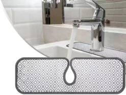 Faucet Handle Drip Catcher Tray, Faucet Mat For Kitchen Sink, Sink Splash Guard Behind Faucet(2 Pack) -Peugeot Shop 61WmfHnc5CL. AC