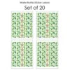 Jungle Party Animals - Safari Zoo Animal Birthday Party Or Baby Shower Water Bottle Sticker Labels - Set Of 20