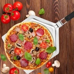 Extra Large Pizza Peel 16 Inch With Free Pizza Cutter Wheel - Stainless Steel Pizza Spatula Paddle With Folding Handle For Easy Storage - Premium Pizza Turning Peel Shovel Pizza Stone Metal Turner 6 Extra Large Pizza Peel 16 Inch With Free Pizza Cutter Wheel - Stainless Steel Pizza Spatula Paddle With Folding Handle For Easy Storage - Premium Pizza Turning Peel Shovel Pizza Stone Metal Turner -Peugeot Shop 61ZdZPSCgNL