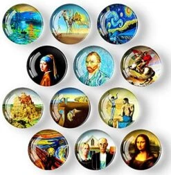 12Pcs Glass Strong Magnetic Refrigerator Magnet Fridge Sticker - Round Life Tree Glass Fridge Decoration, Office Whiteboard Magnet, Cabinet Magnet, Dishwasher Magnet, Cabinet Cute Locker Magnet… -Peugeot Shop 61cl7cqen5S. AC