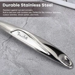 High-grade Stainless Steel Slotted Spatula,Cooking Slotted Turner For Kitchen 1-Pcs (13.5 Inch) -Peugeot Shop 61clJMzU3vL