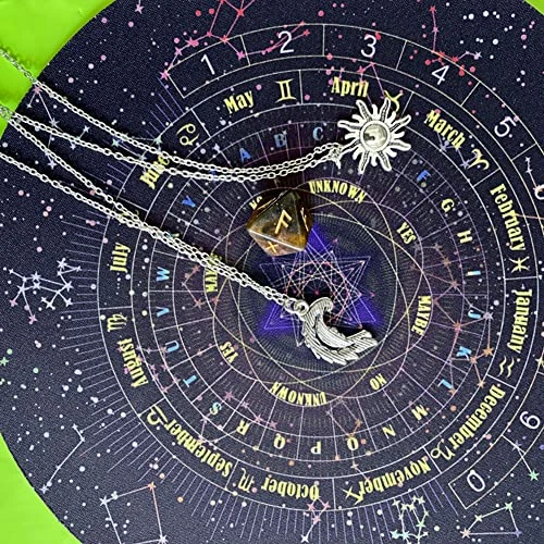 EMVANV Divination Board, 8.66inch Rubber Astrology Star Pendulum Mat For Divination Pendulum Pad Metaphysical Message Board, Starry Sk-y Rubber Pad For Divination Set(As Shown) 6 EMVANV Divination Board, 8.66inch Rubber Astrology Star Pendulum Mat For Divination Pendulum Pad Metaphysical Message Board, Starry Sk-y Rubber Pad For Divination Set(As Shown) - Image 6