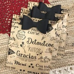 Kraft Paper Thank You Bags - Treat Or Merchandise Sack - Kraft Brown And Black - 5 X 7 Inches - 50 Pack -Peugeot Shop 61emNVAJ9sL