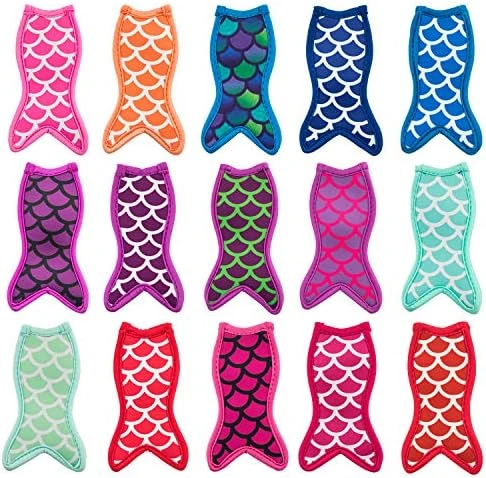 15 Pieces Reusable Popsicle Holders Popsicle Bags Freezer Ice Pop Sleeves Antifreezing Ice Pop Holders, White Fish Style 6 15 Pieces Reusable Popsicle Holders Popsicle Bags Freezer Ice Pop Sleeves Antifreezing Ice Pop Holders, White Fish Style - Image 6