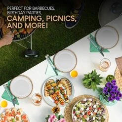 10-Inch Bamboo Paper Plate Holder (4 Count) - Heavy Duty Wicker Reusable Paper Plate Holders - Natural Charger Plates -Peugeot Shop 61euqmT1HqL