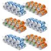 Vtopmart 6 Pack Soda Can Organizer For Refrigerator, Fridge Organizer Bins For Freezer, Kitchen, Pantry, Countertops, Cabinets, Clear Plastic Beverage & Canned Food Dispenser