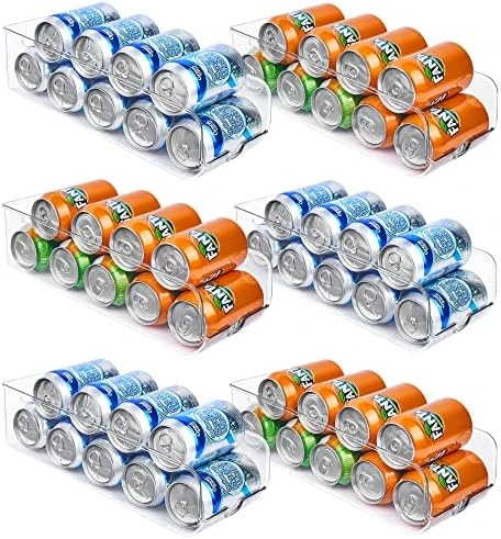 Vtopmart 6 Pack Soda Can Organizer For Refrigerator, Fridge Organizer Bins For Freezer, Kitchen, Pantry, Countertops, Cabinets, Clear Plastic Beverage & Canned Food Dispenser 7 Vtopmart 6 Pack Soda Can Organizer For Refrigerator, Fridge Organizer Bins For Freezer, Kitchen, Pantry, Countertops, Cabinets, Clear Plastic Beverage & Canned Food Dispenser - Image 7