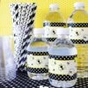 Bumble Bee Party Water Bottle Labels - 24 Stickers