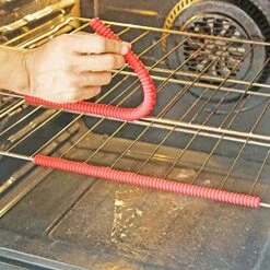 Oven Rack Protectors Prevents Skin Burns Flexible Red Silicone Strips, Set Of 3 -Peugeot Shop 61hicoDPfhL