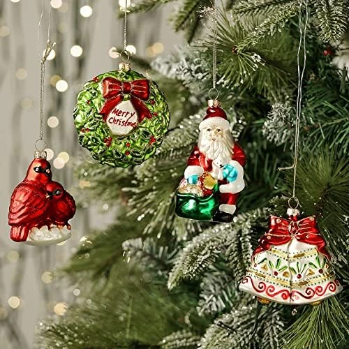 Christmas Glass Ornaments, Hand Crafted Butterfly, Trowel, Wheelbarrow, Watering Can Tools Ornaments Set For Christmas Tree, Traditional Xmas Decorations Gifts, 4pcs 14 Christmas Glass Ornaments, Hand Crafted Butterfly, Trowel, Wheelbarrow, Watering Can Tools Ornaments Set For Christmas Tree, Traditional Xmas Decorations Gifts, 4pcs - Image 14