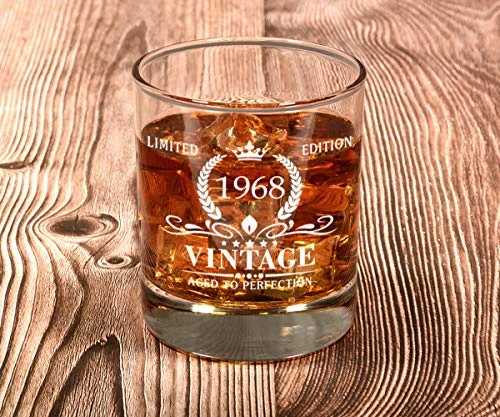 1968 55th Birthday Gifts For Men, Vintage Whiskey Glass 55 Birthday Gifts For Dad, Son, Husband, Brother, Funny 55th Birthday Gifts Present Ideas For Him, 55 Year Old Bday Party Decoration 2 1968 55th Birthday Gifts For Men, Vintage Whiskey Glass 55 Birthday Gifts For Dad, Son, Husband, Brother, Funny 55th Birthday Gifts Present Ideas For Him, 55 Year Old Bday Party Decoration - Image 2